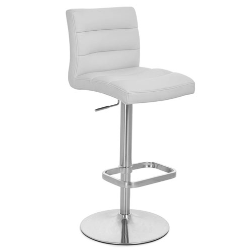 lush adjustable height swivel armless bar stool zuri furniture