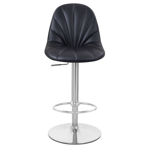 Romy Adjustable Height Swivel Armless Bar Stool Zuri Furniture