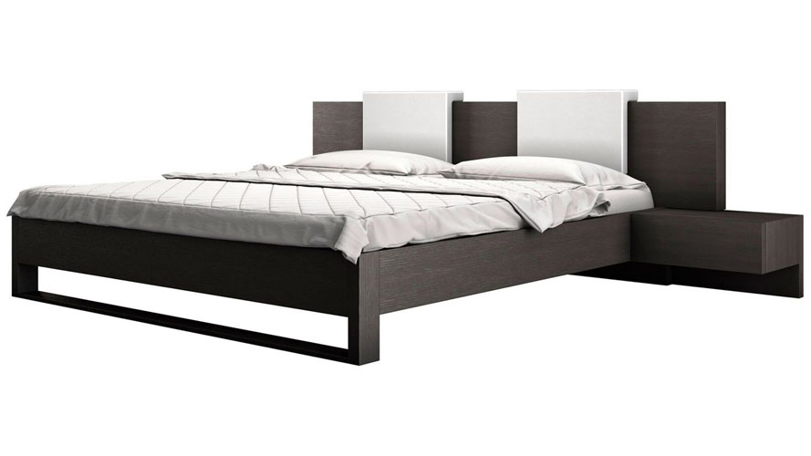 Viserys Platform Wooden Bed Wenge Zuri Furniture