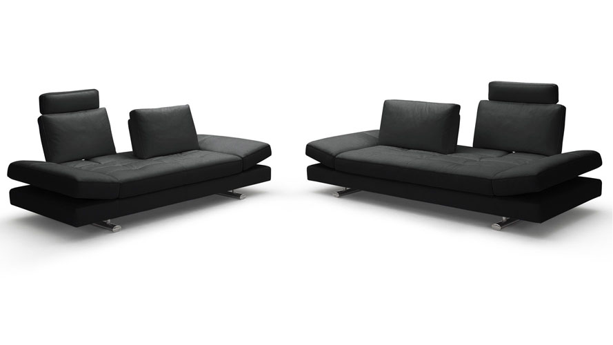Black Eaton Leather Sofa Set With Loveseat Zuri Furniture Bentley Leather Sofa And Loveseat Set