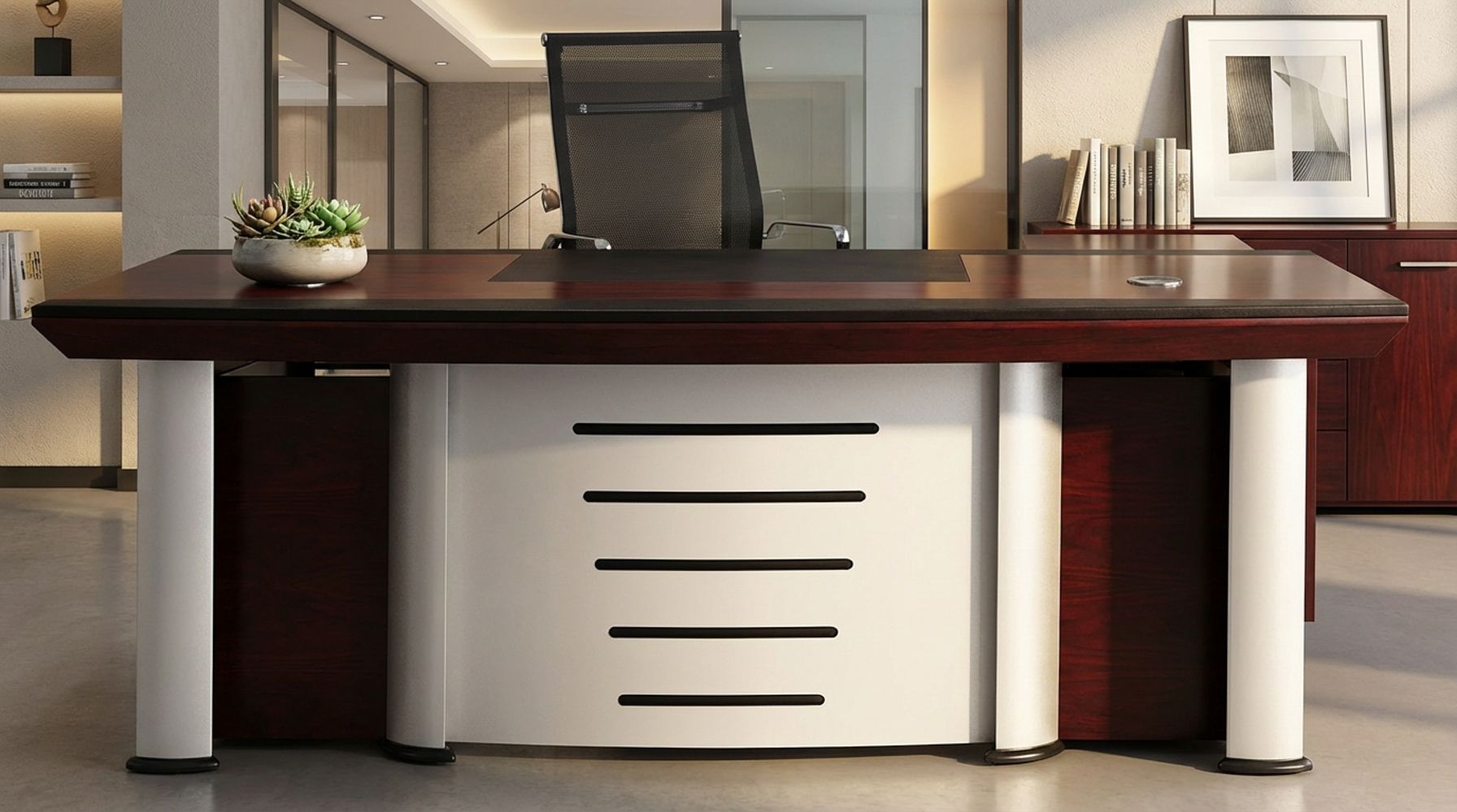 Reagan Desk - Mahogany