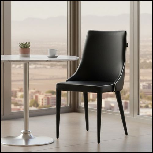 Jillian Dining Chair - Black/White