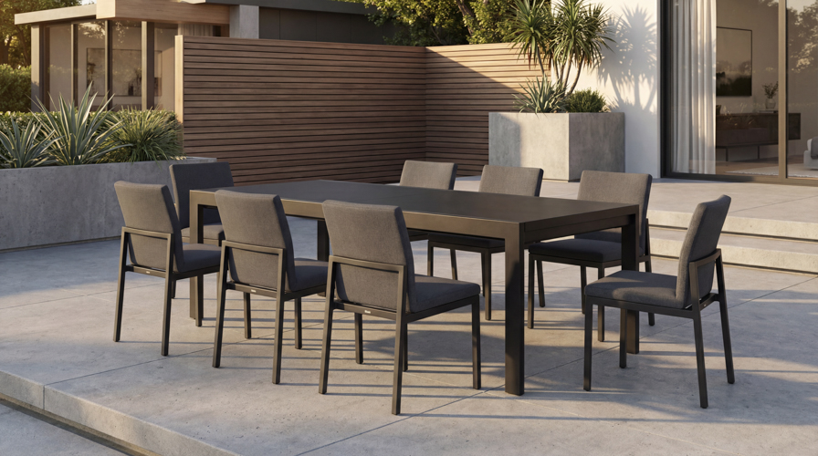 Loma 79" - 107" Extension Dining Table - Black