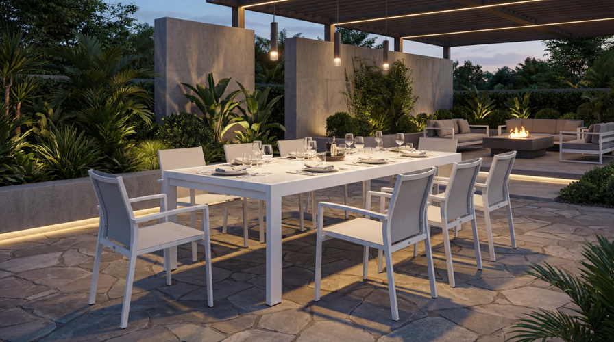 Loma 79" - 107" Extension Dining Table - White