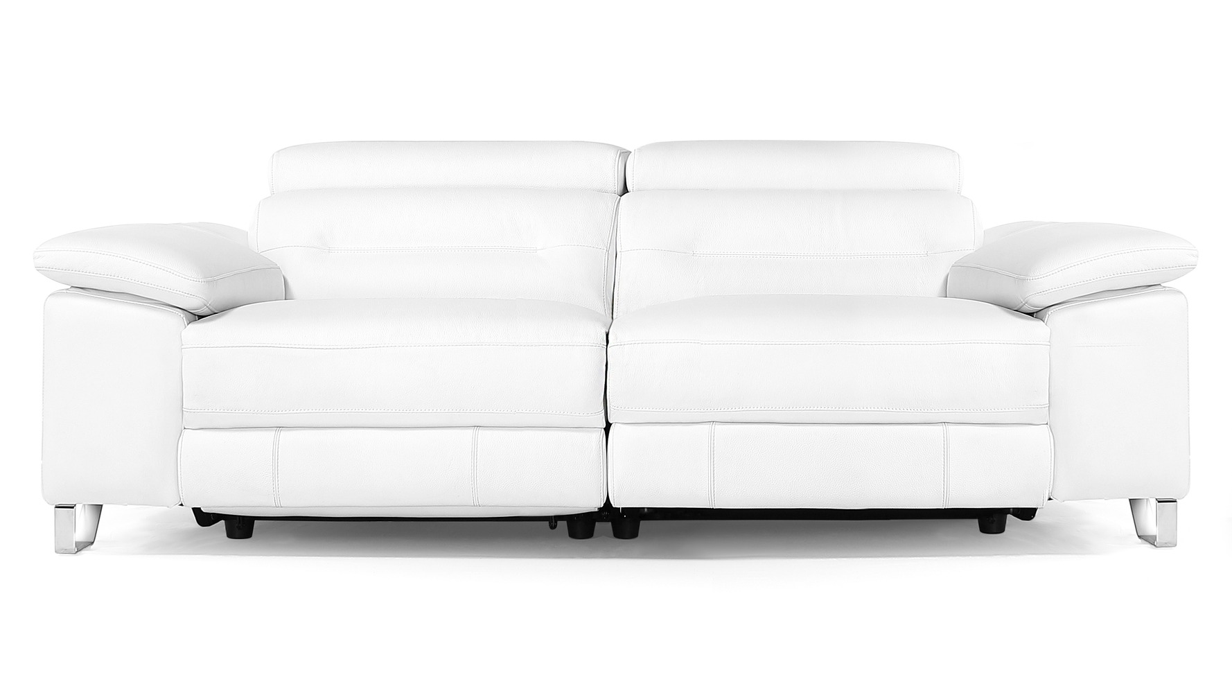 Monaco Reclining Leather Loveseat | Zuri Furniture