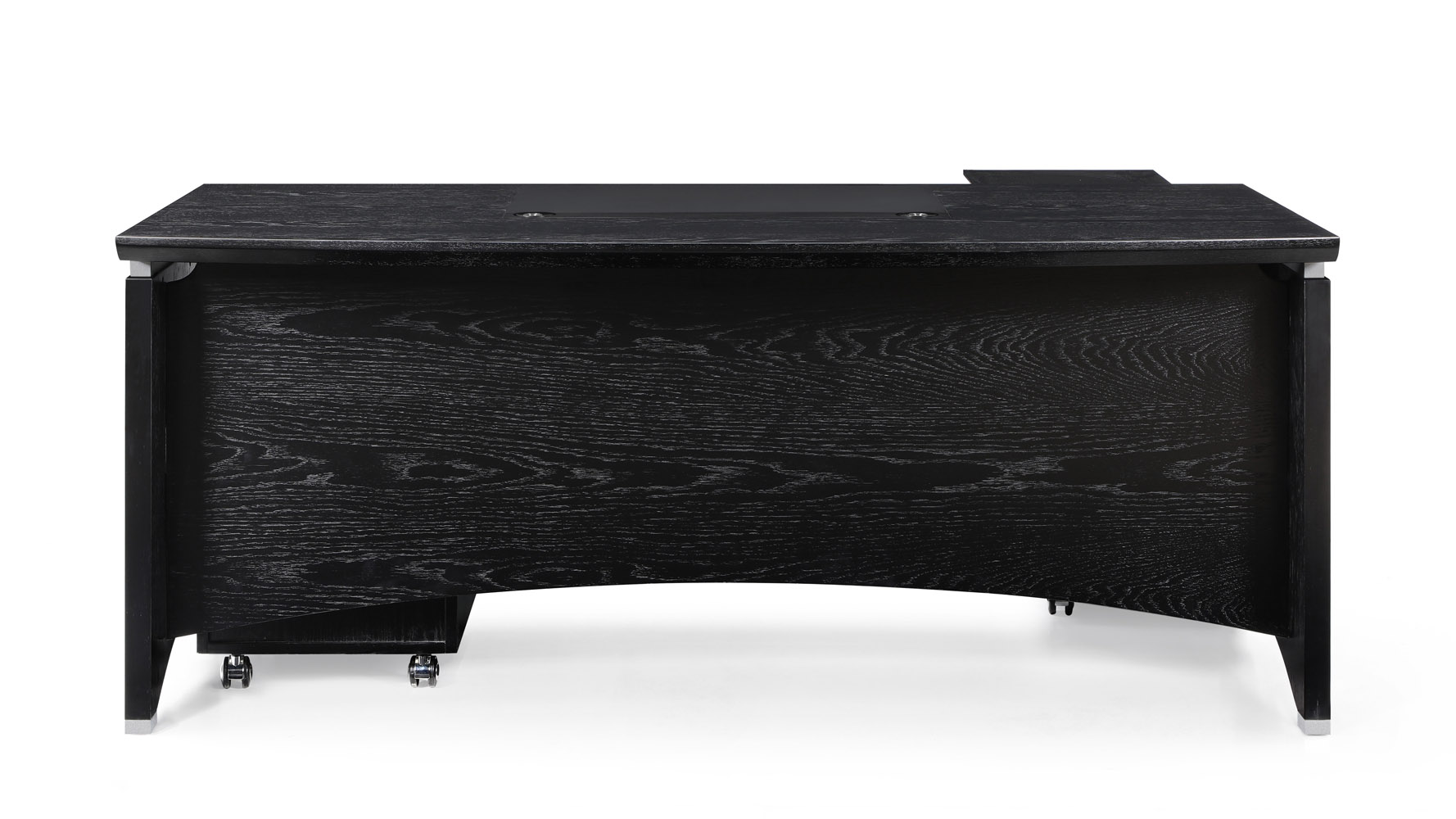 71” Modern Washington Black Oak Wood Desk, image size:1778x1000
