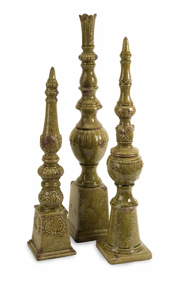 Davignon Tall Finials Set of 3