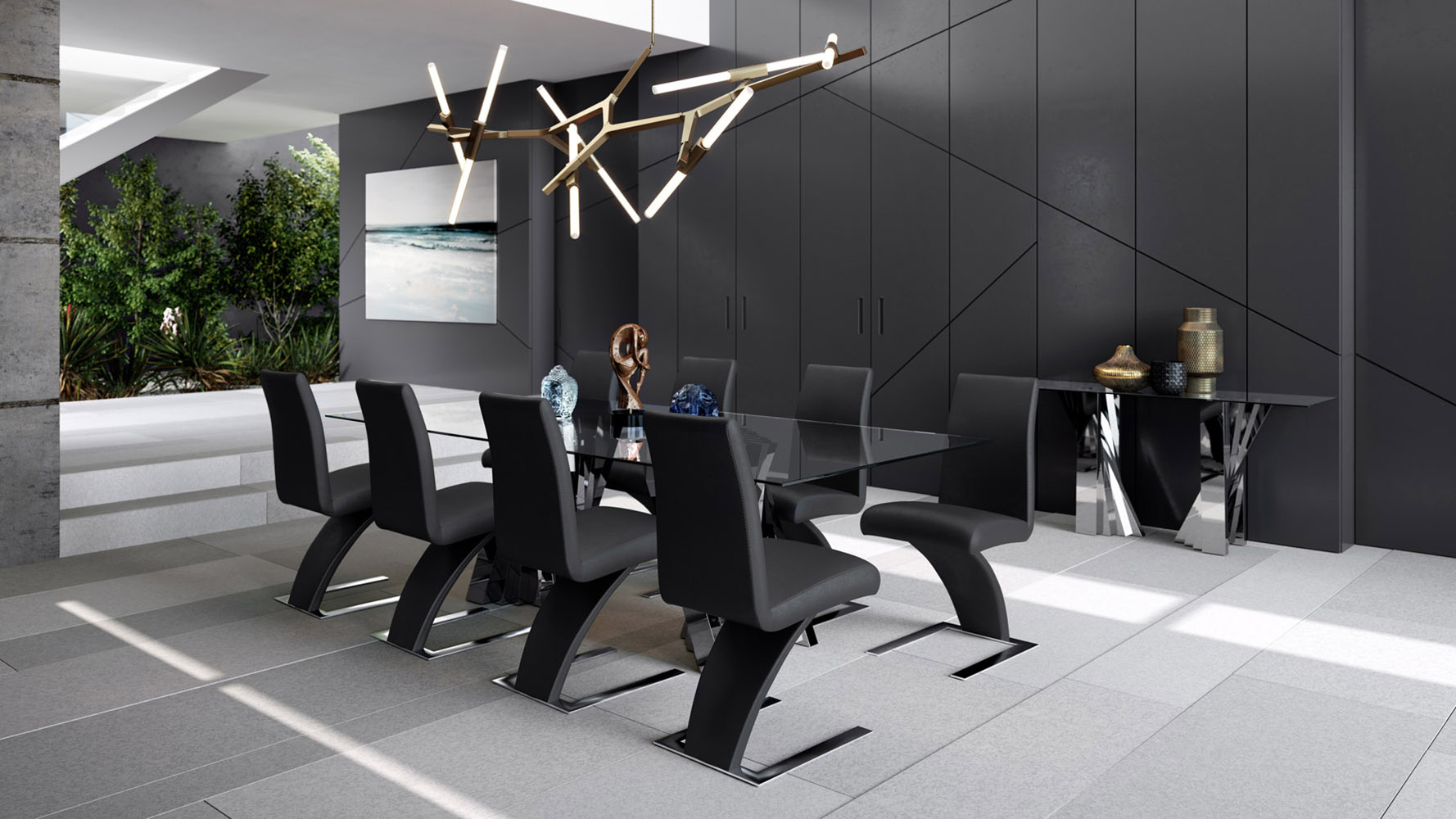 Zuri Furniture Falcone Dining Table - Thumbnail 3