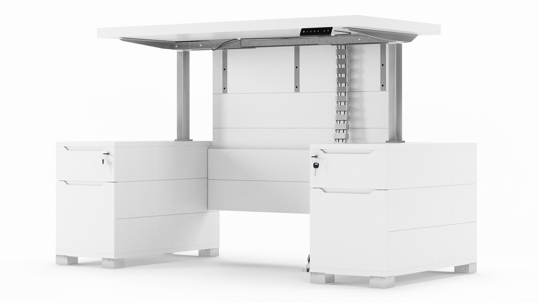 ステアラック3D ホワイト HAB-702WH #buzzfurniture 東谷 シェルフ 階段型 3段 ガラス 幅123cm 白 ホワイト ラック