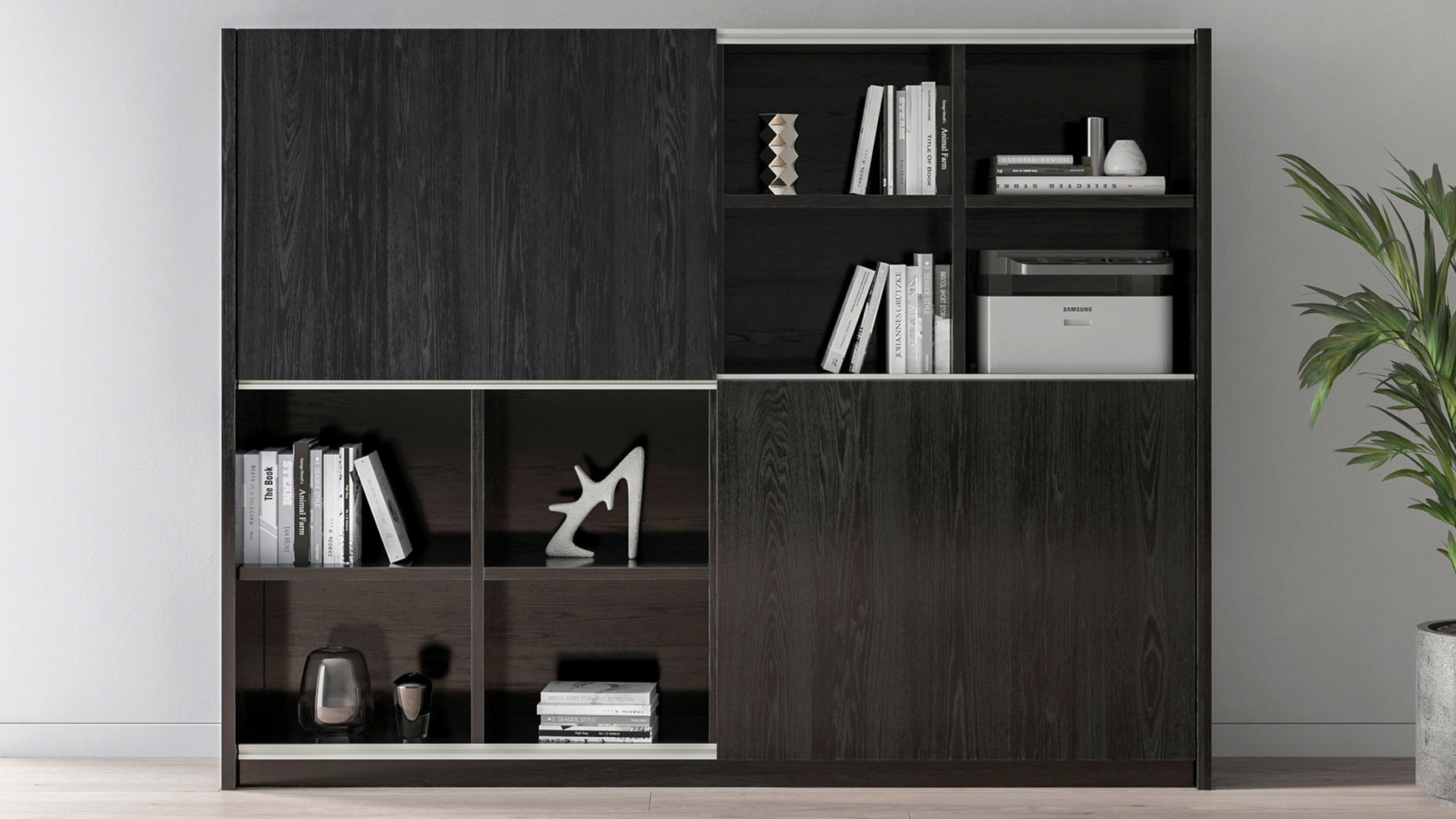Jackson Bookcase Black