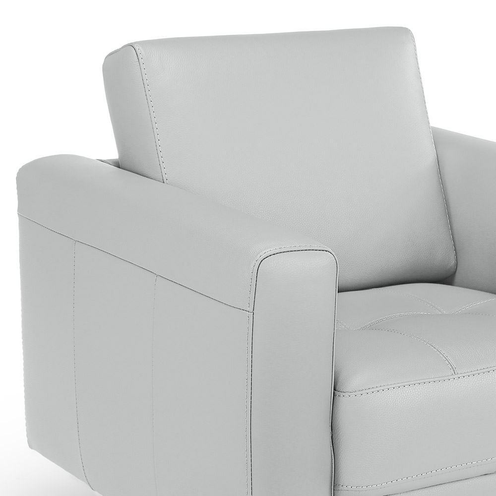 Laurent Leather Swivel Chair | Zuri Furniture