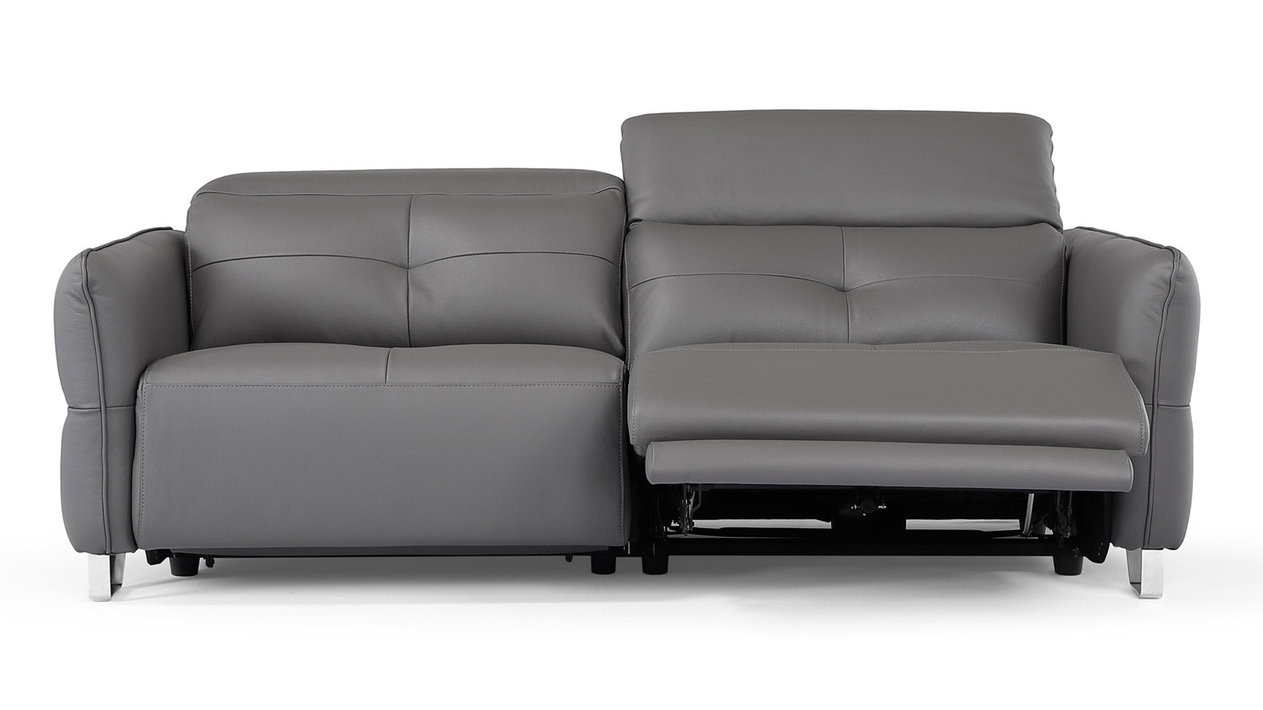 Macau Reclining Leather Loveseat | Zuri Furniture