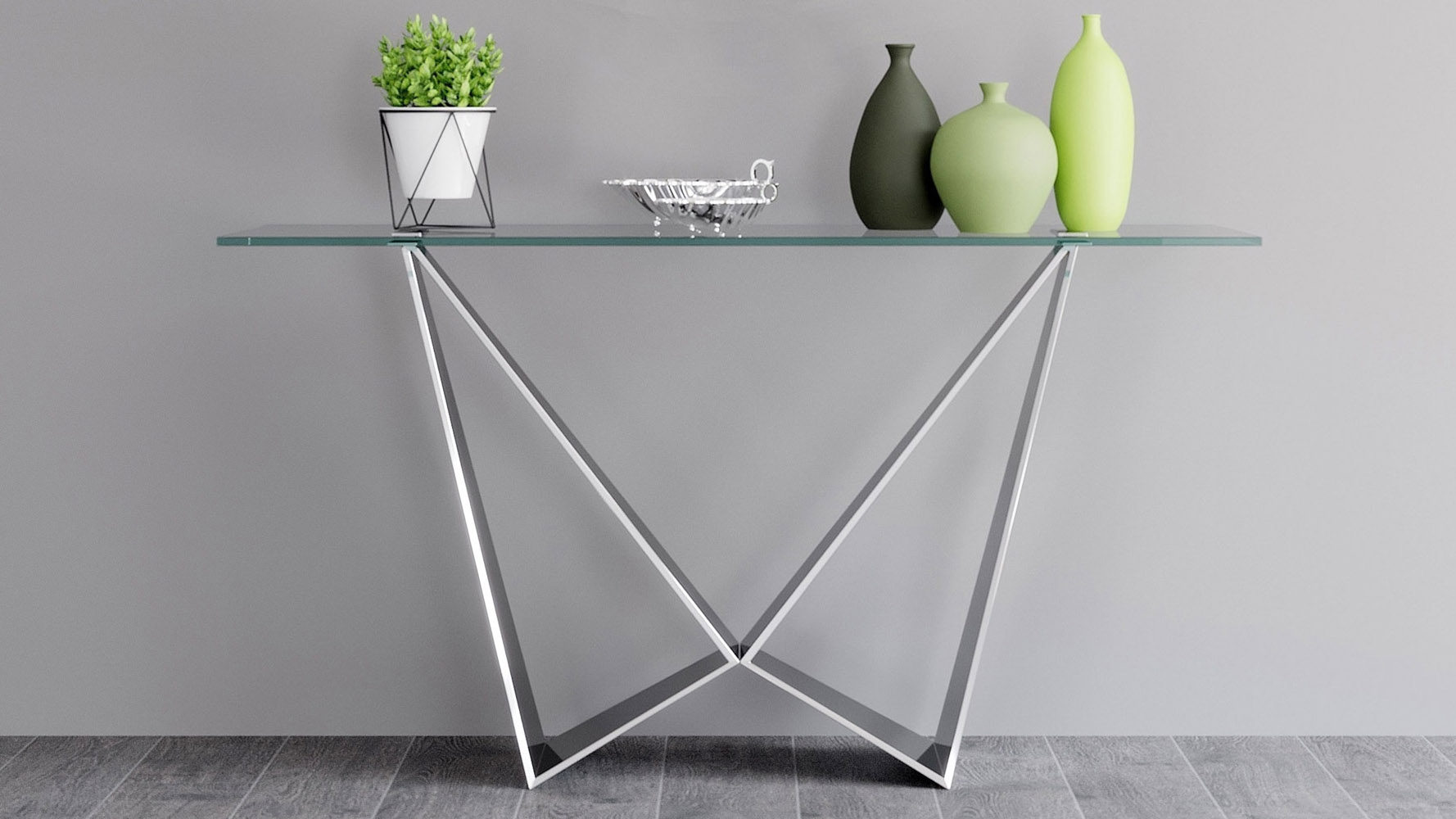 Serra Console Table Clear