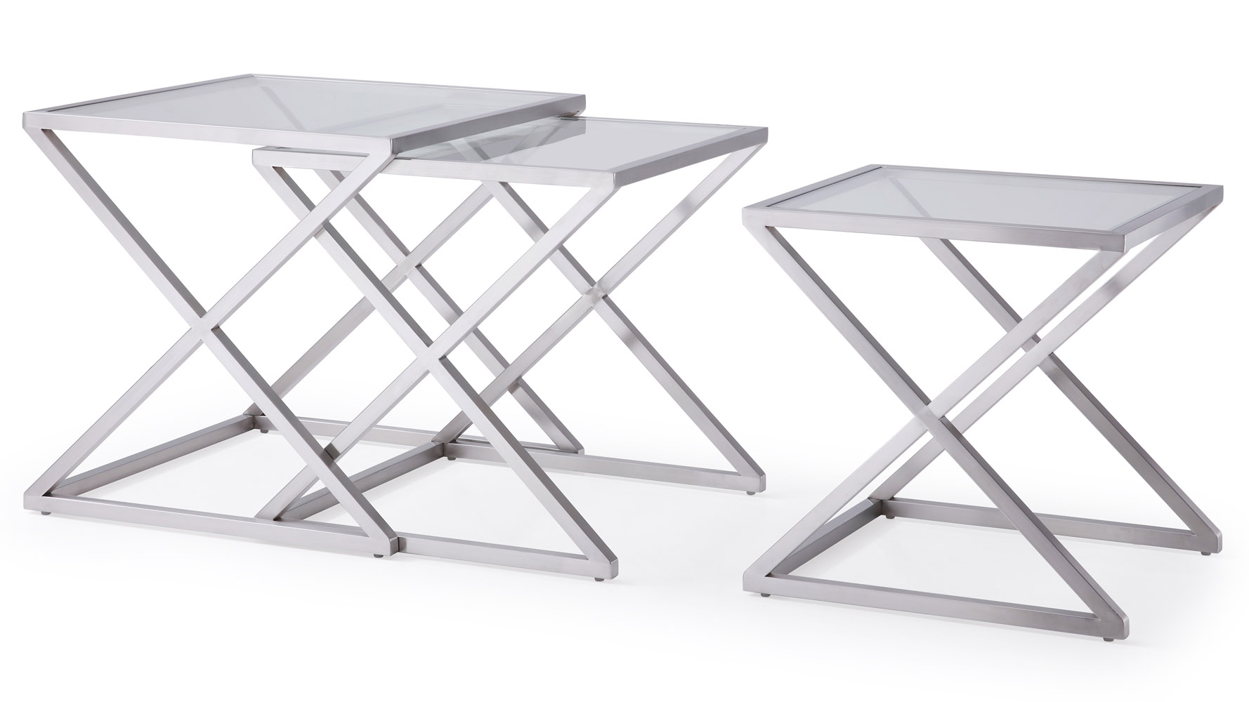 Zafiro Nesting Side Tables Clear