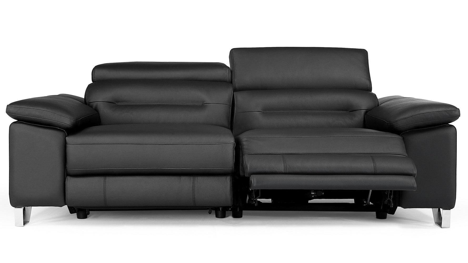 Monaco Reclining Leather Loveseat | Zuri Furniture