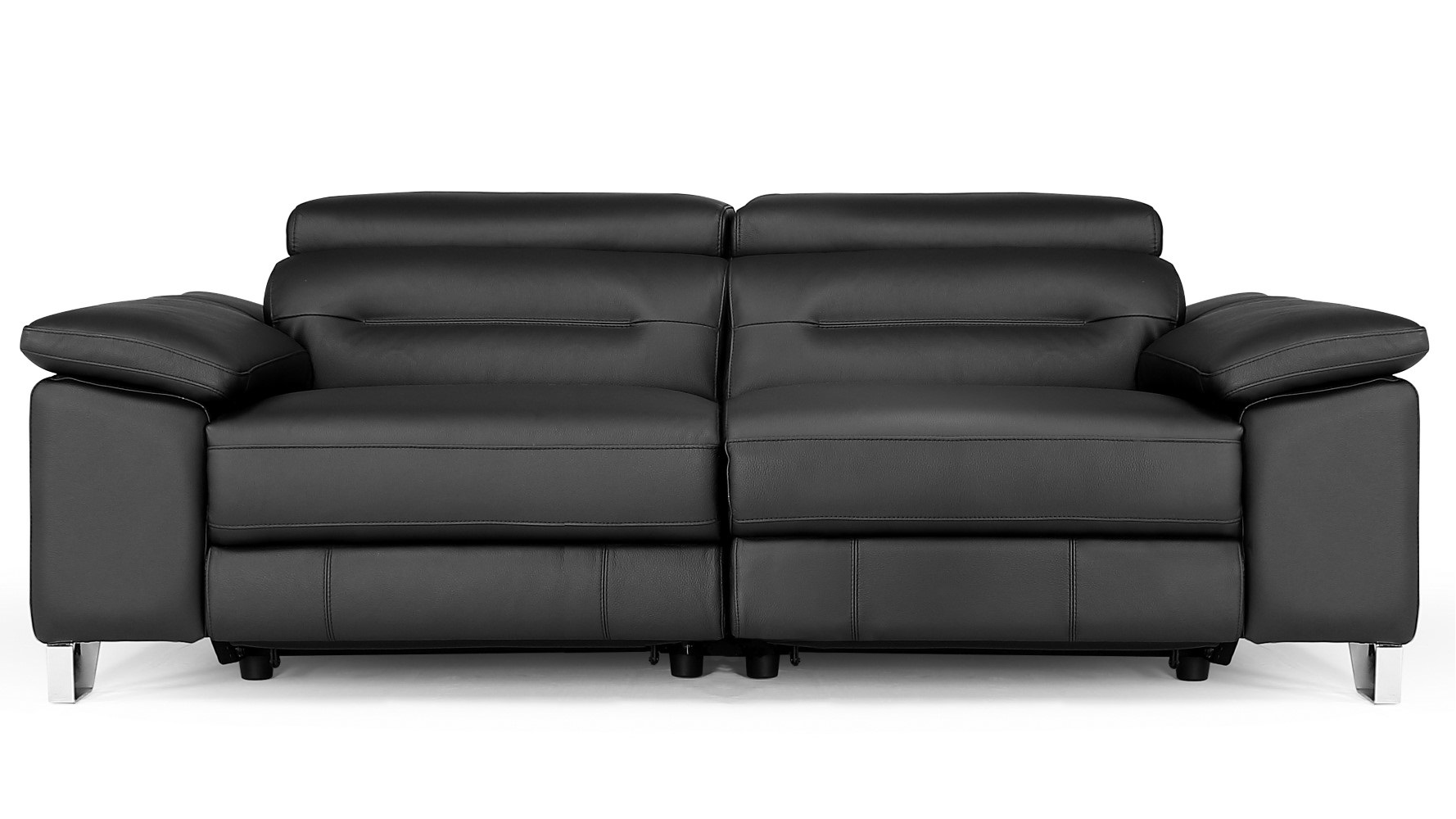 Monaco Reclining Leather Loveseat | Zuri Furniture
