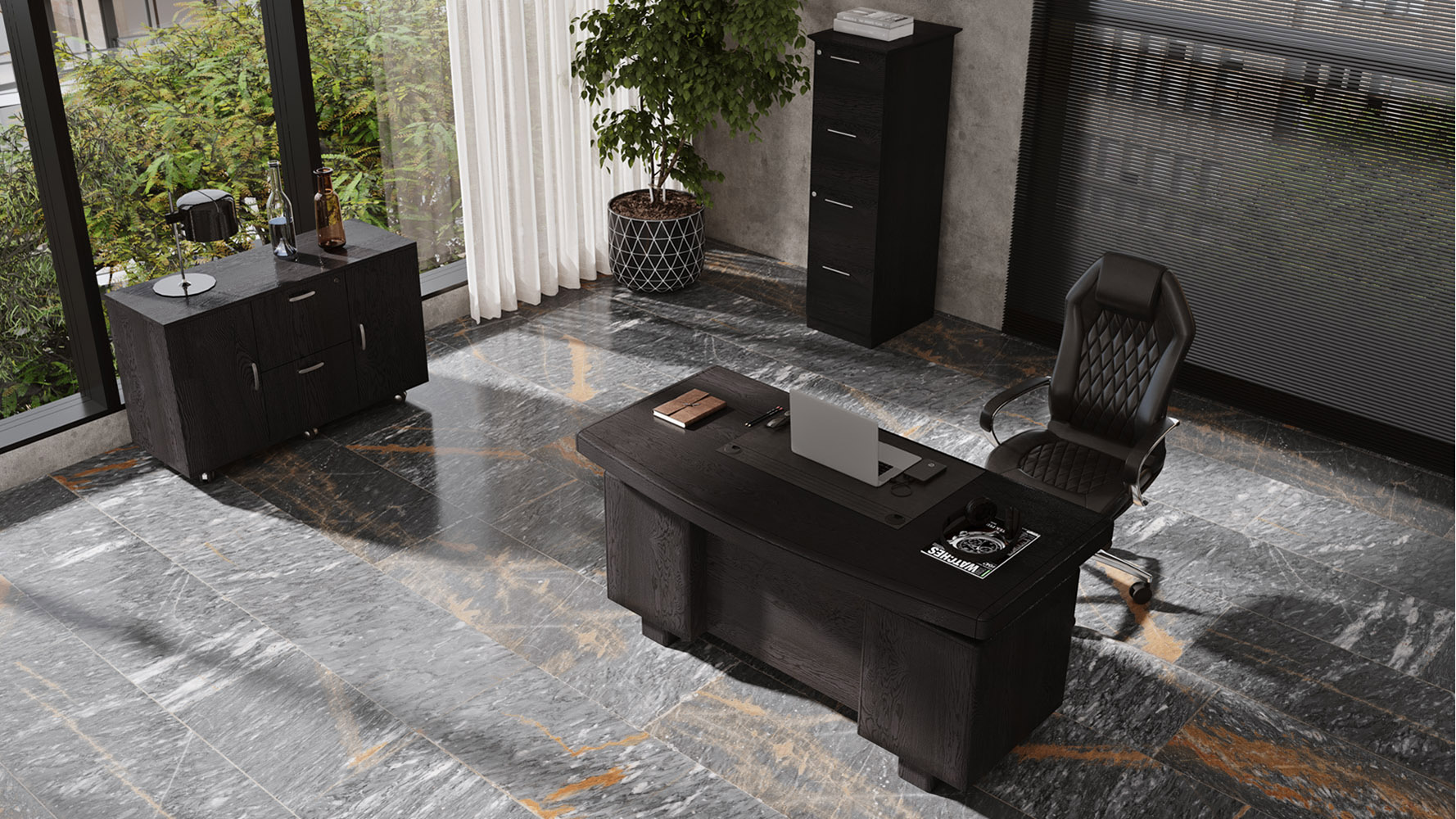 Monroe Desk Black