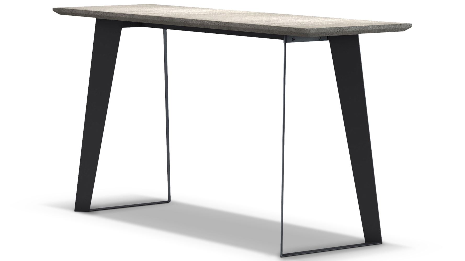 Adal Concrete Top Console Table Gray Zuri Furniture Adal Concrete Top Console Table Gray