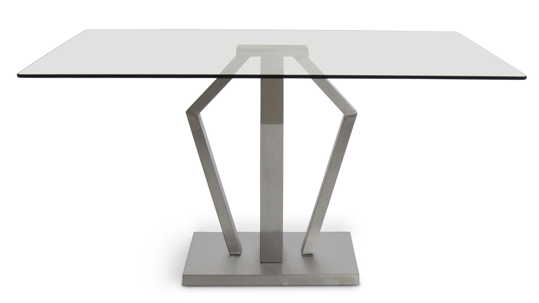 Aiden Metal And Gl 51 Square Modern Dining Table Zuri Furniture