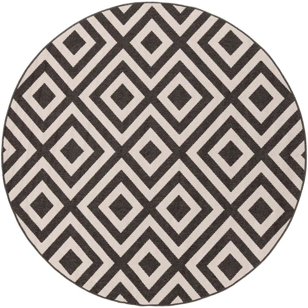 Alfresco Rug - Black/Cream (1000 x 1000 Pixel)