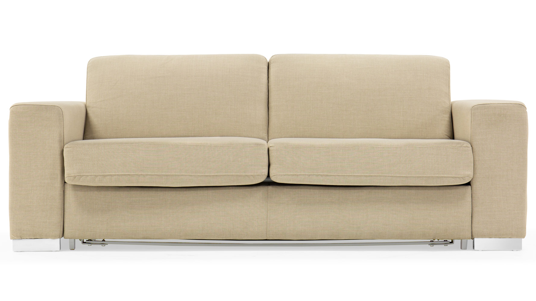 Alta Tufted Fabric Sofa Bed With Chrome Legs Zuri Furniture
