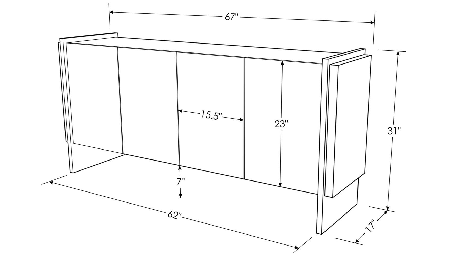 Buffet Table Dimensions