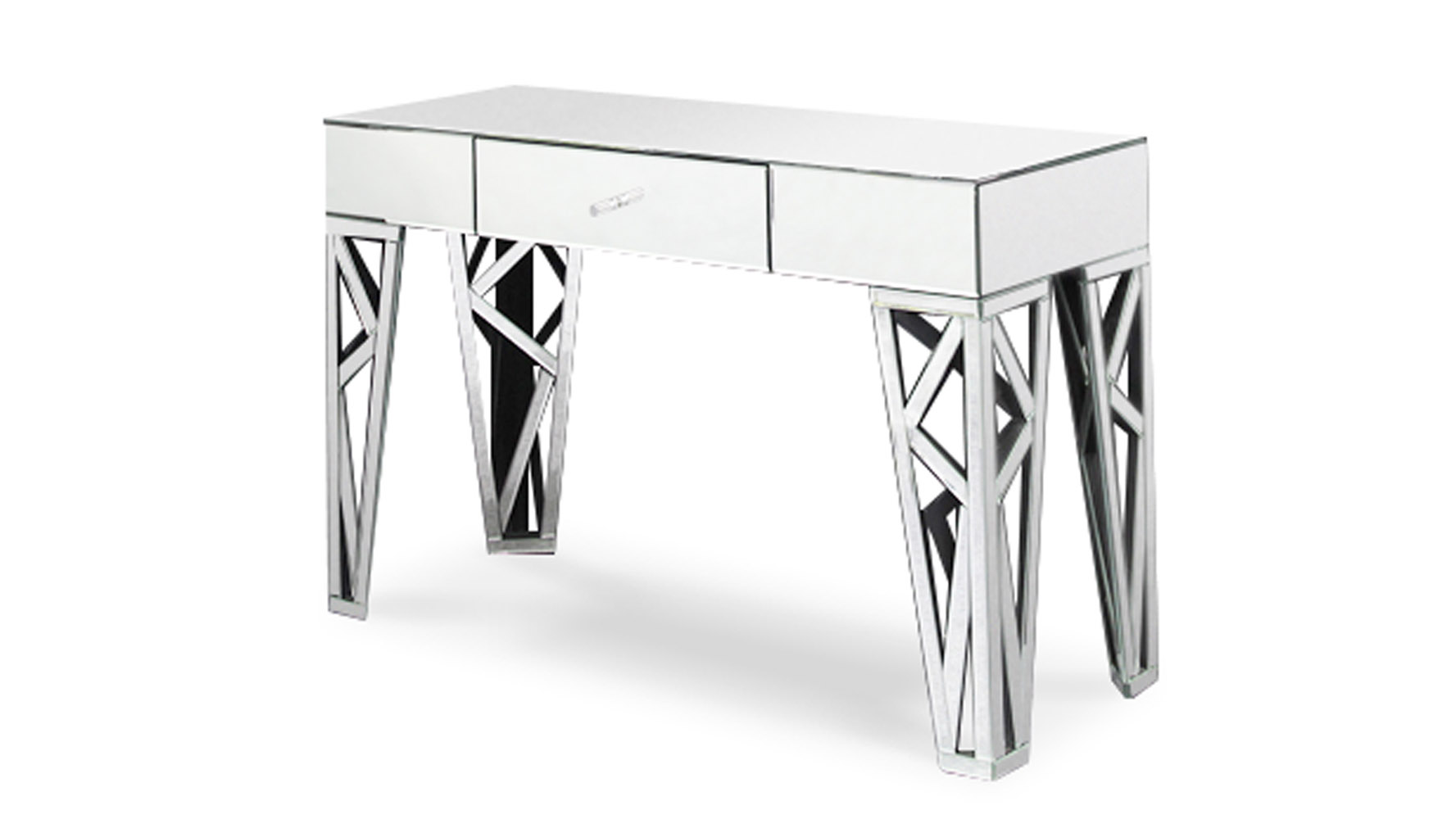 Azure Mirrored Console Table