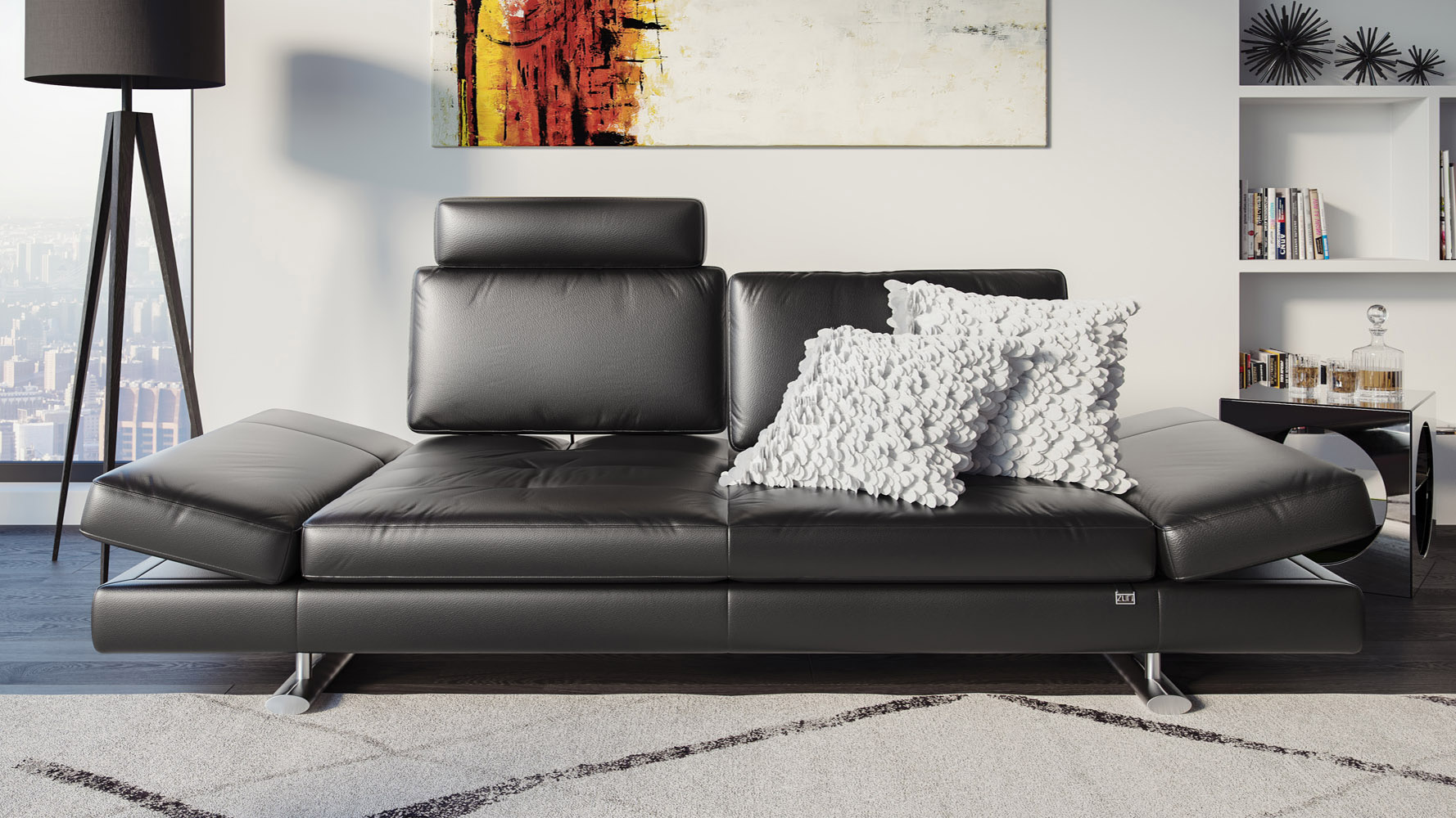 Bentley Leather Sofa and Loveseat Set