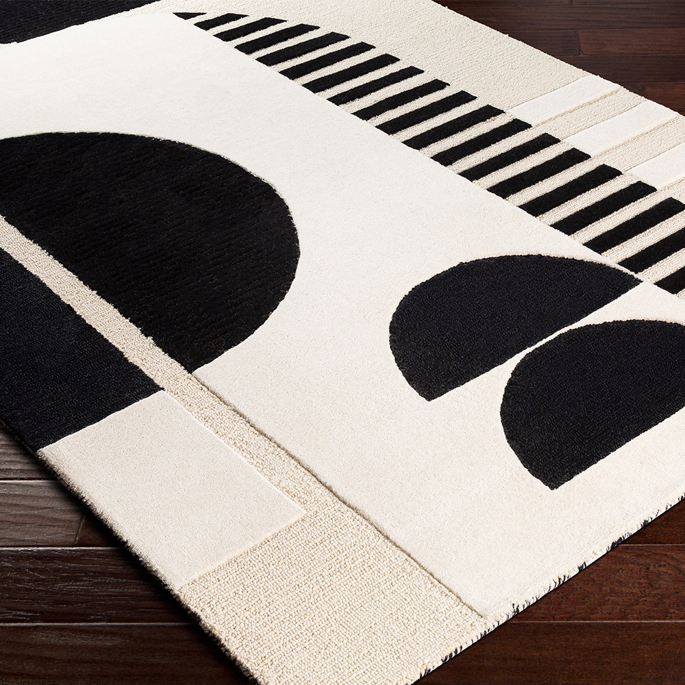 Brooklyn Black and Cream Rug