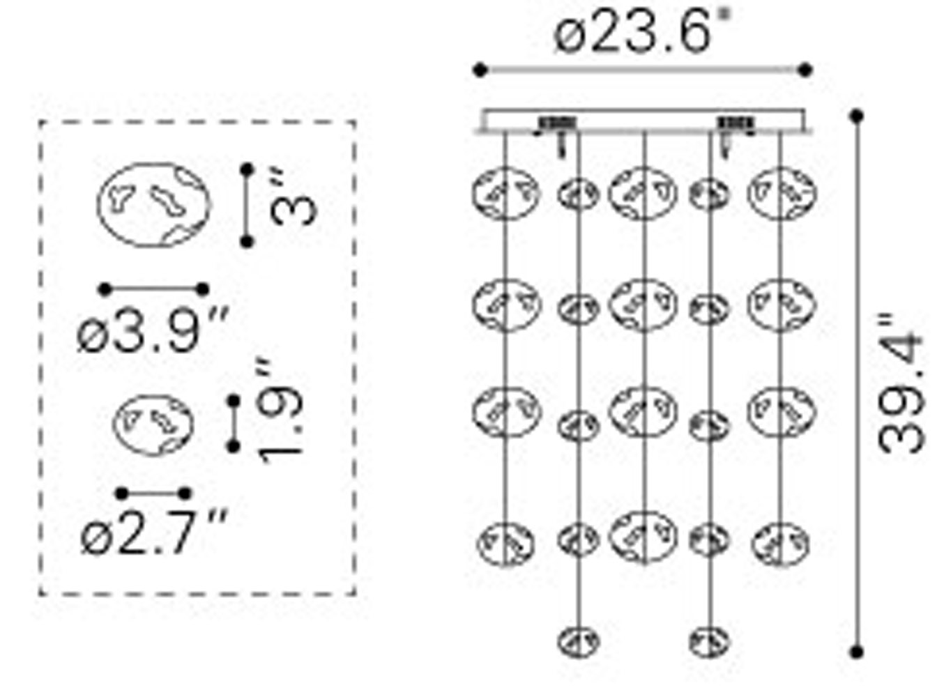 Bubbles Ceiling Fixture