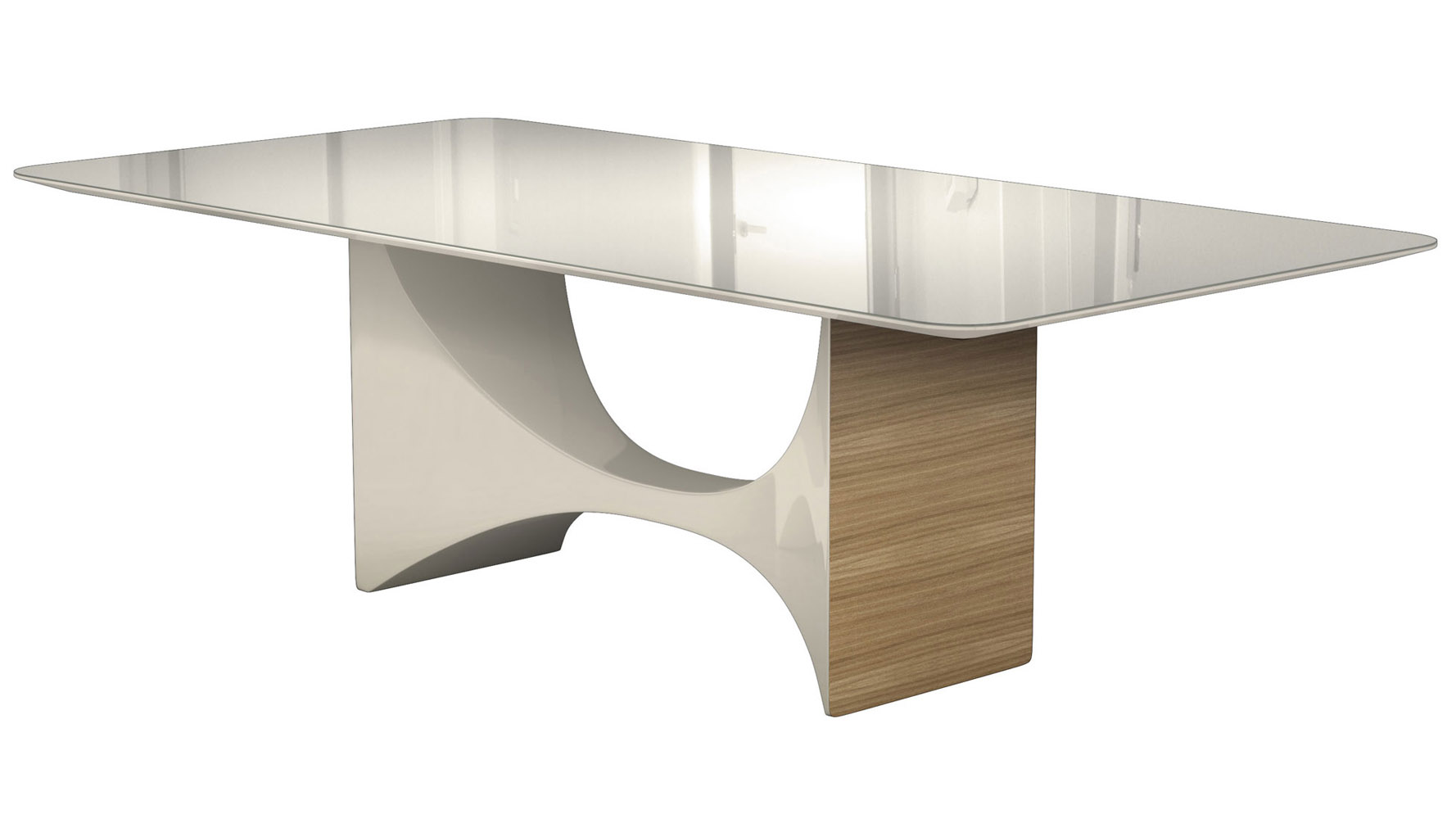 Cambrie Natural Oak Wood And Beige Gl Dining Table Zuri Furniture Cambrie Natural Oak Wood And Beige
