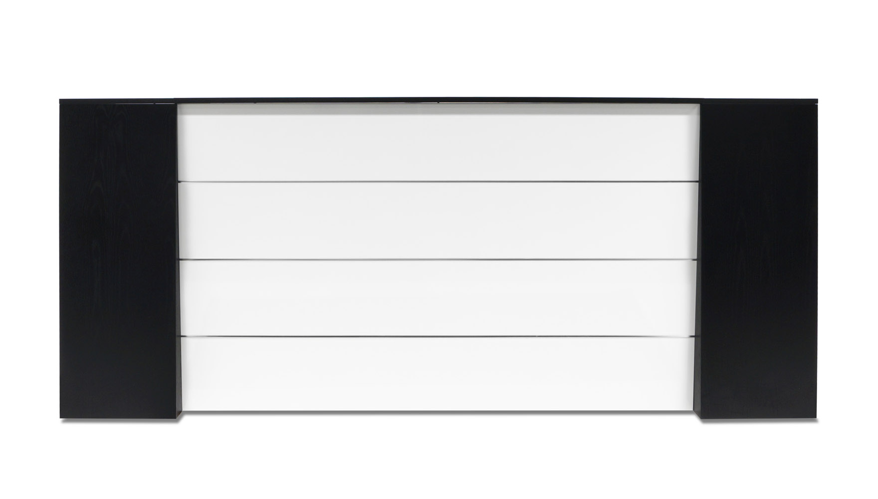 Clinton Black Wood And White Reception Desk Modern Contemporary Free