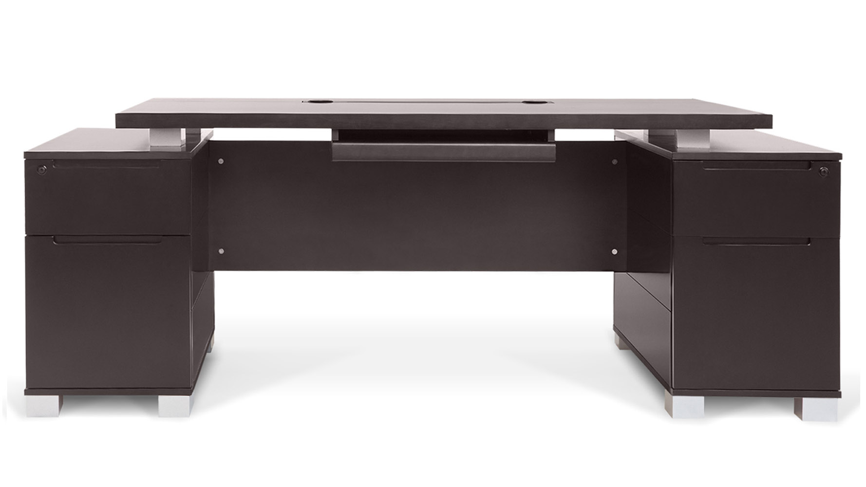 Ford Dark Wood Executive Desk | Modern & Contemporary ...