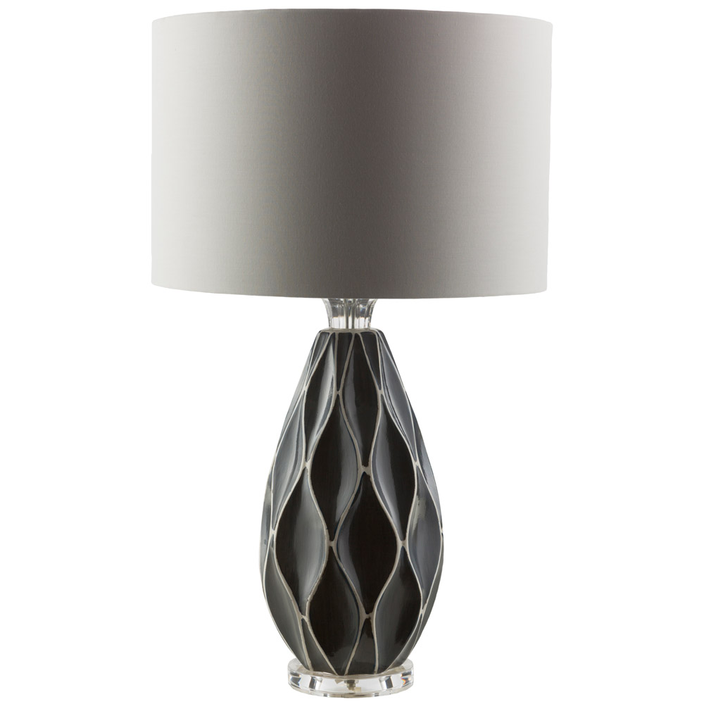 grey shade table lamp