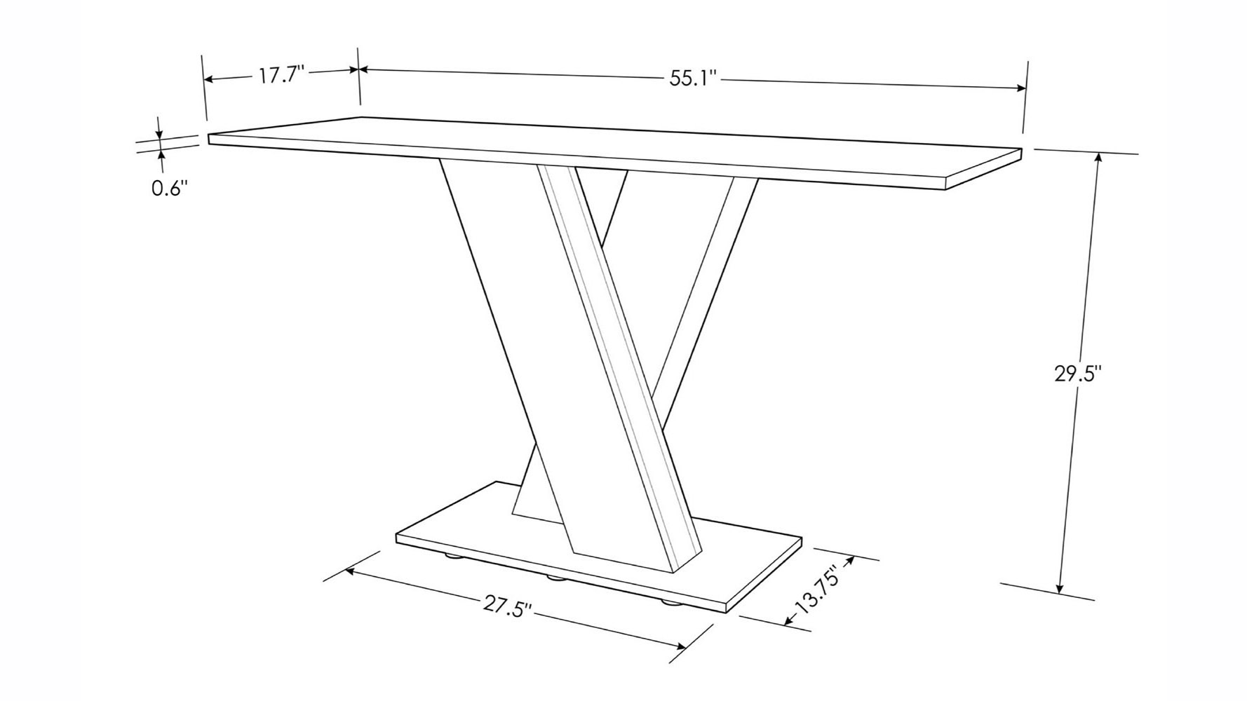 Malbec Console Table