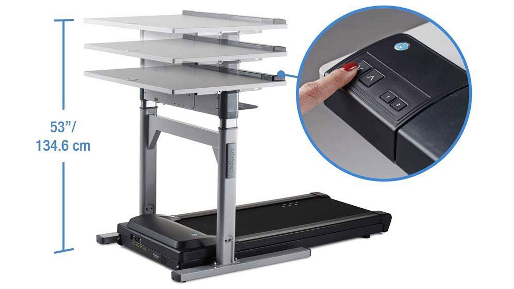 LifeSpan Electric-Height Adjustable Treadmill Desk - V1-Delete