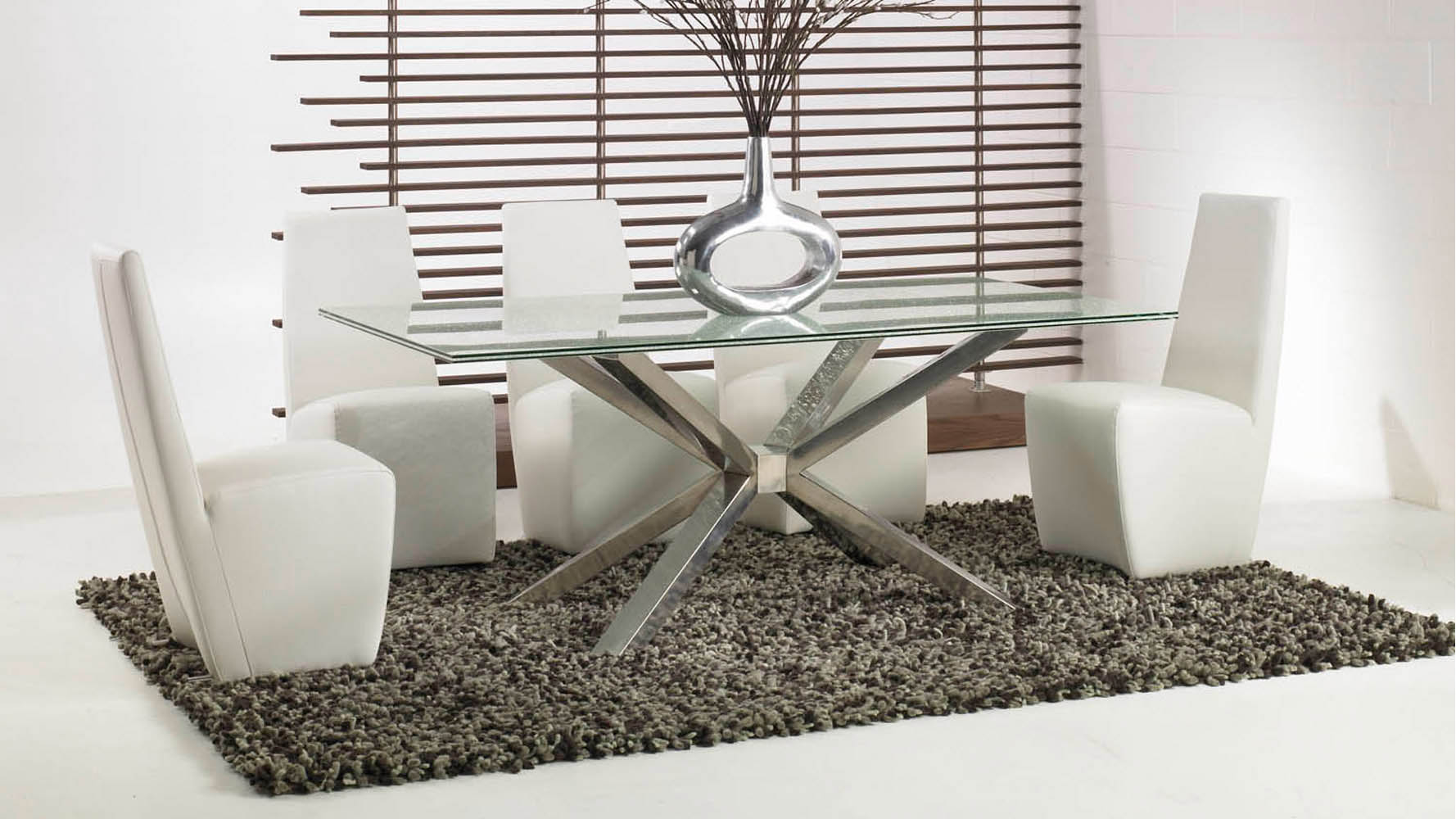 Modern Cointet Rectangle Dining Table Base - Stainless ...