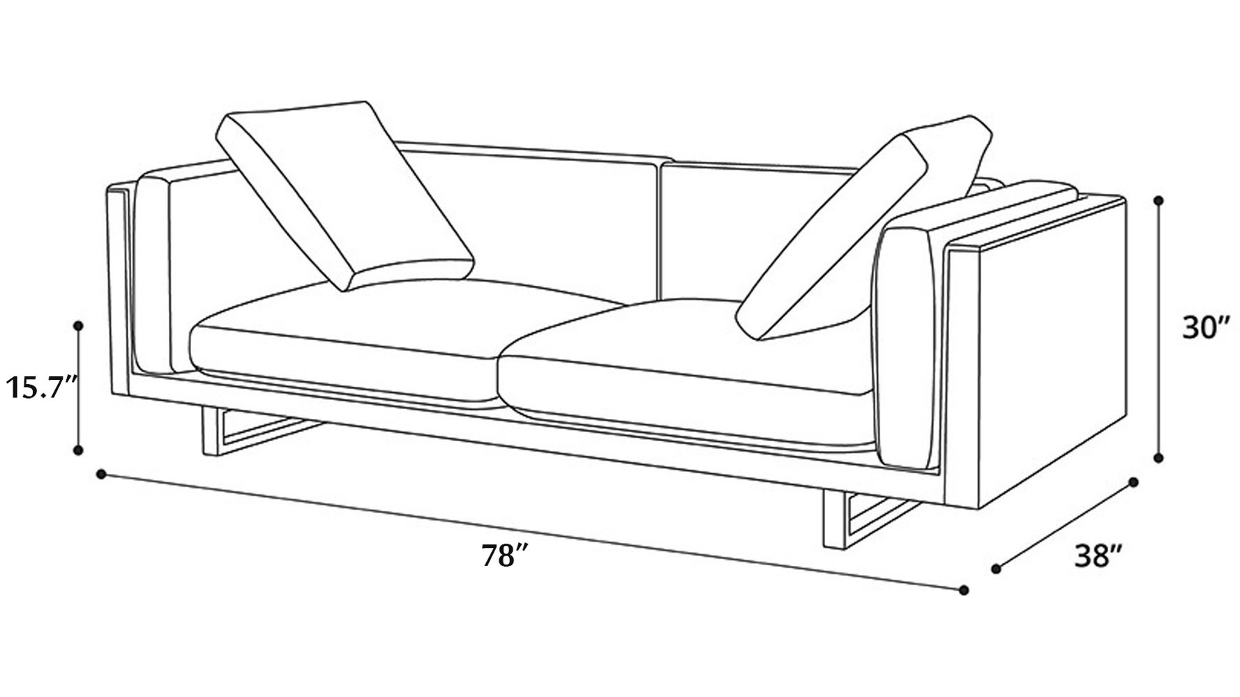 Jacy Leather Loveseat