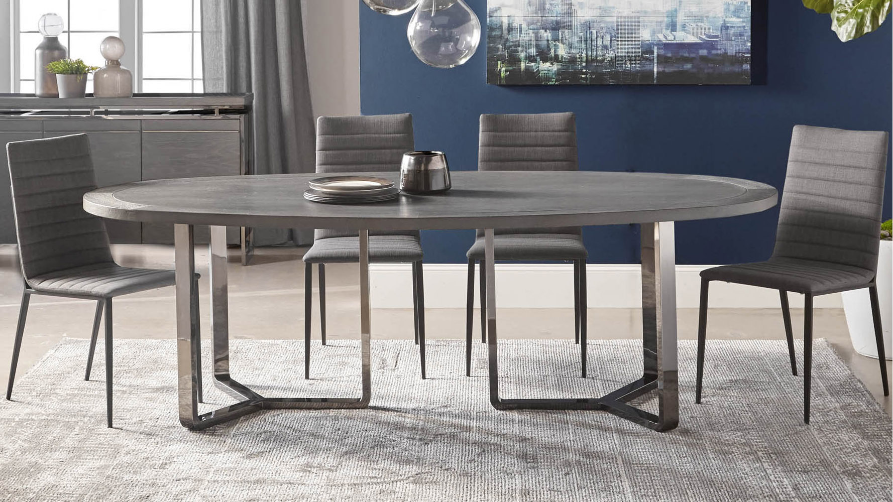 Jaffa 95 Inch Oval Dining Table (1778 x 1000 Pixel)