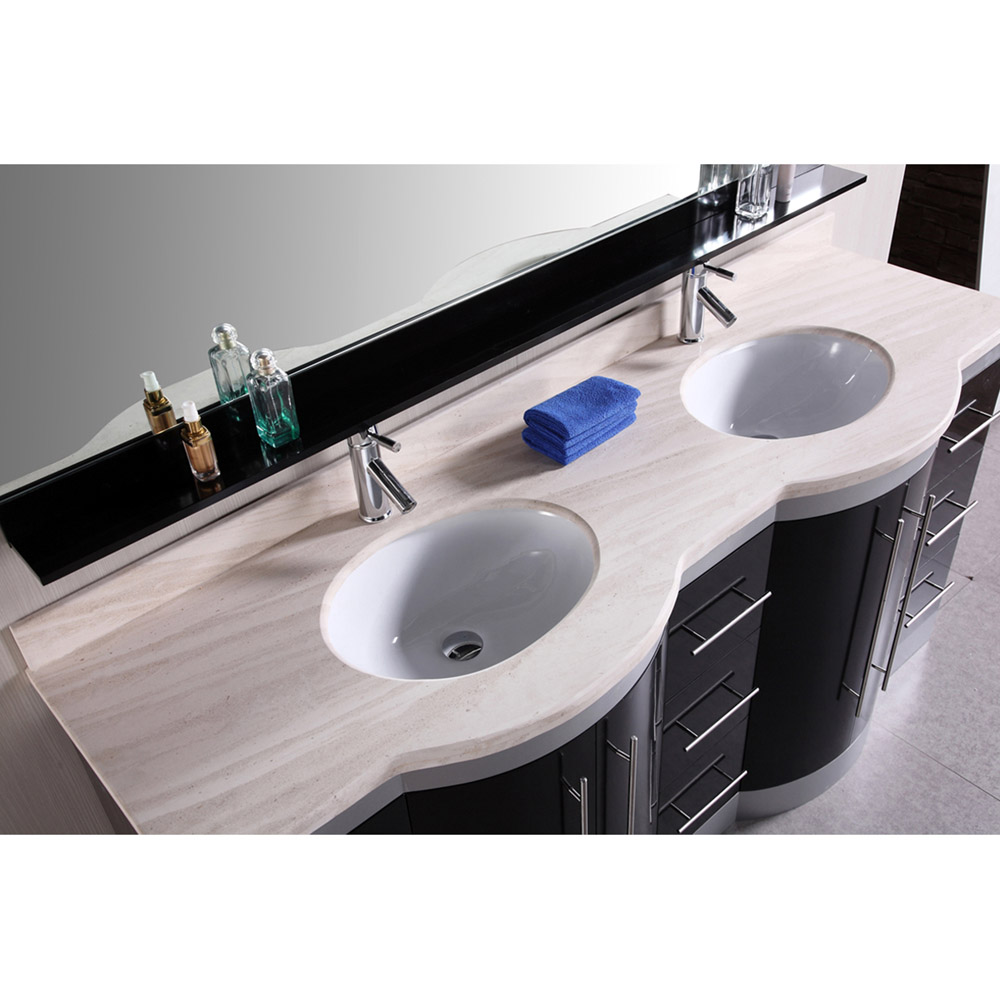 Olivia 72" Double Sink Vanity Set | Zuri Furniture