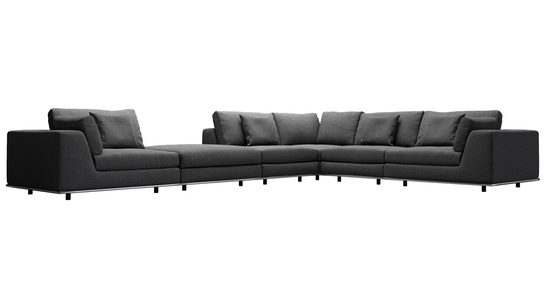 Perry Corner Sectional Sofa with Ottoman