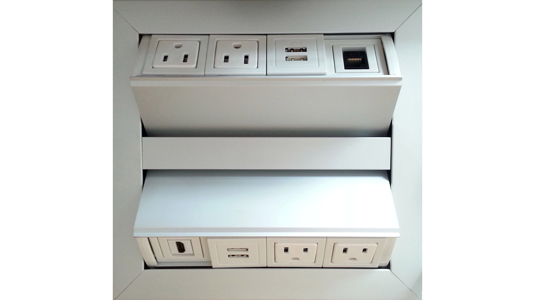 Modern SCALE 1:1 EYHOV Surface Mounted Power Data Unit Set 3 Outlets, 6 ...
