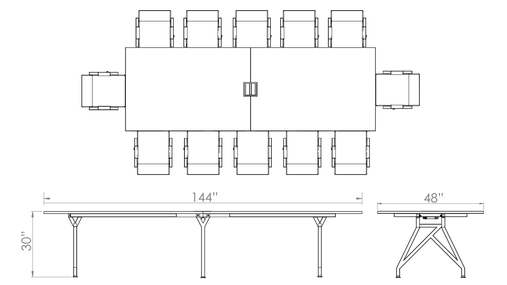 Conference Table DWG Model For AutoCAD • Designs CAD, 51 OFF