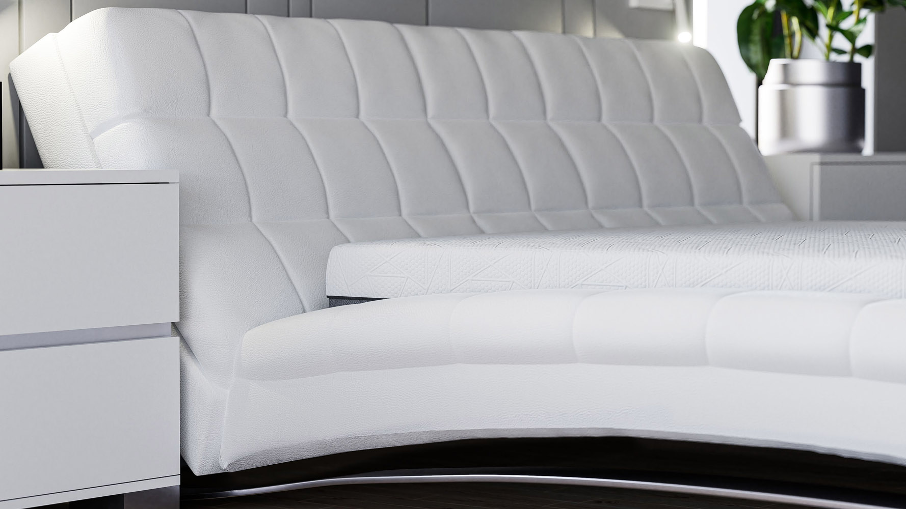 Napa 12 Inch Cooling Gel Hybrid Plush Mattress Modern & Contemporary