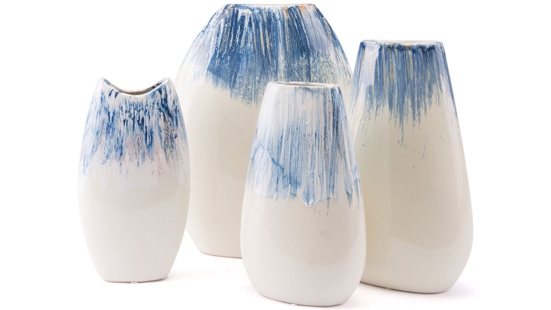 Ombre Medium Vase Blue & White