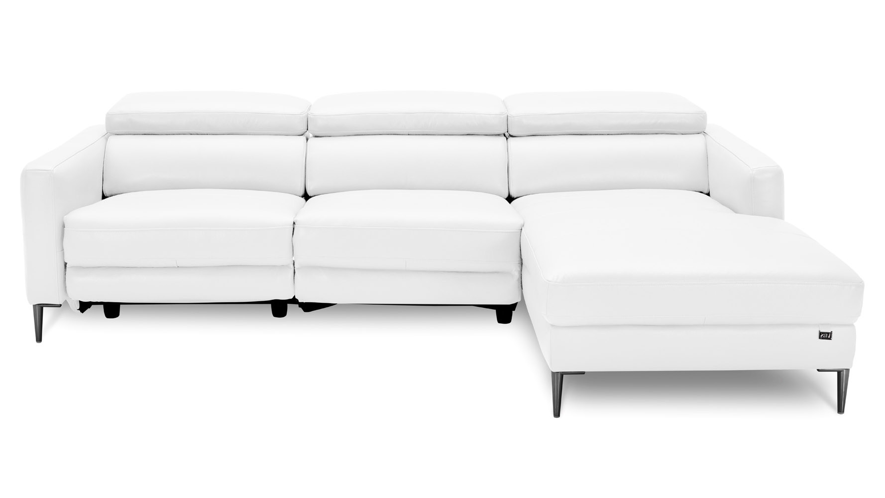 Reno Reclining Sectional White