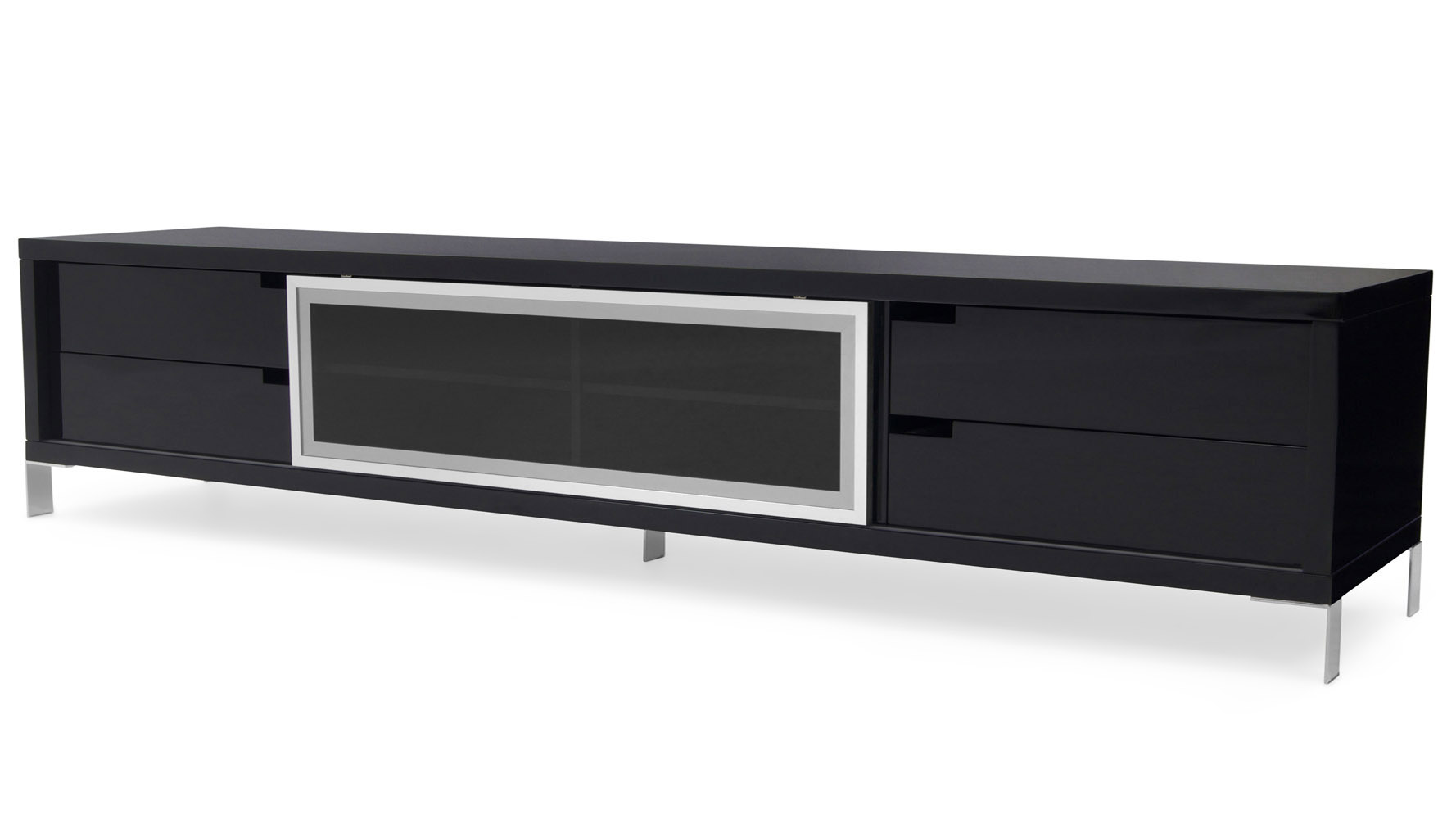 Romo TV Unit Black Lacquer