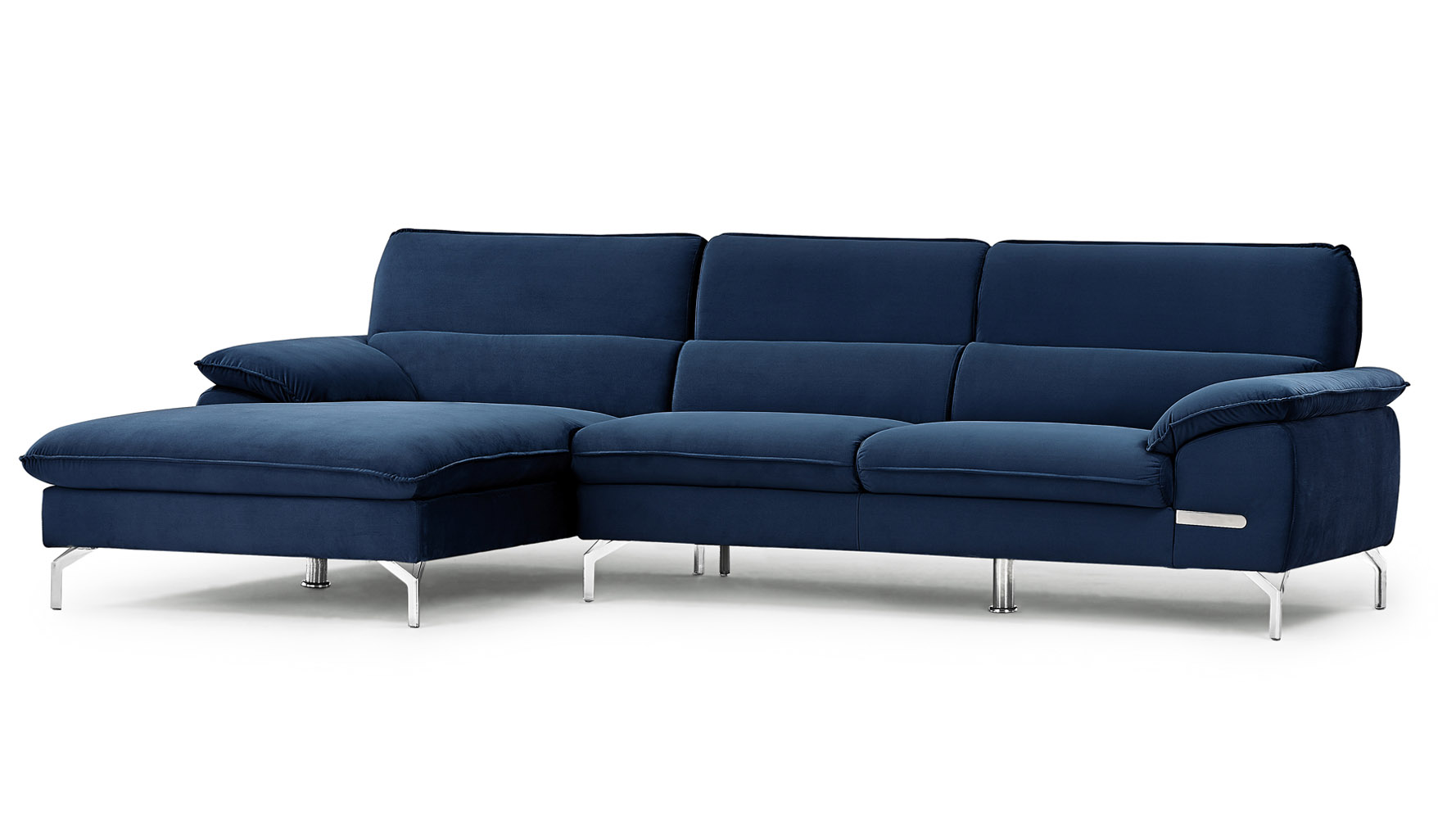 Shire Blue Sectional Set With Chaise Zuri Furniture Next