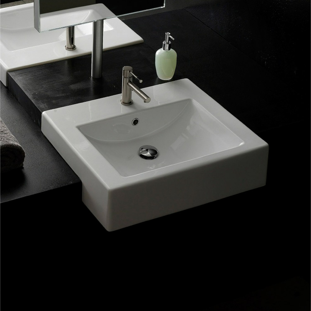 Square SemiRecessed Sink