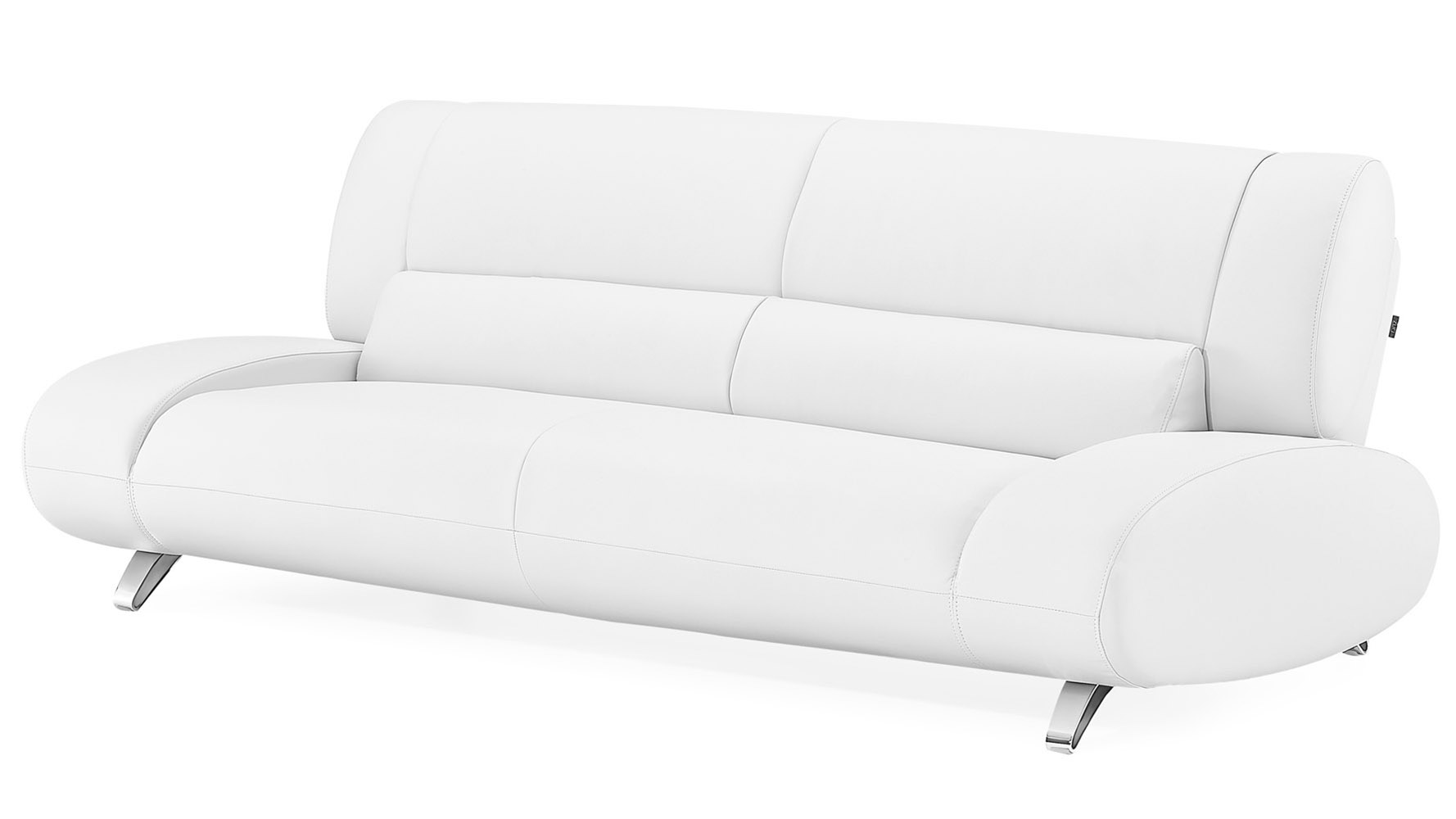 white aspen leather sofa